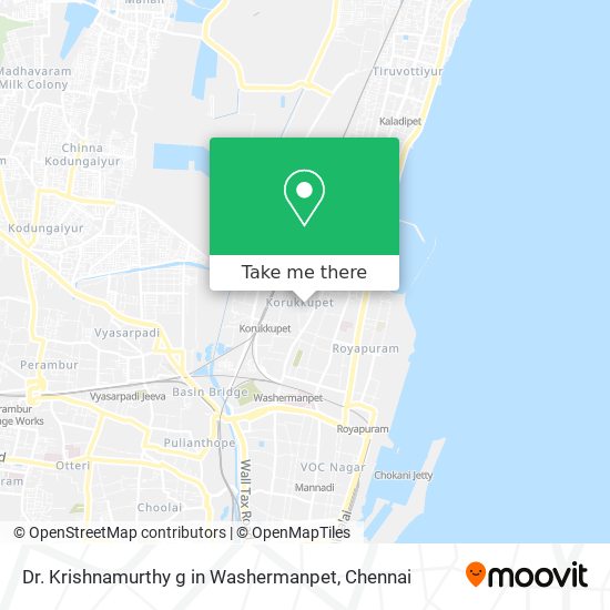 Dr. Krishnamurthy g in Washermanpet map