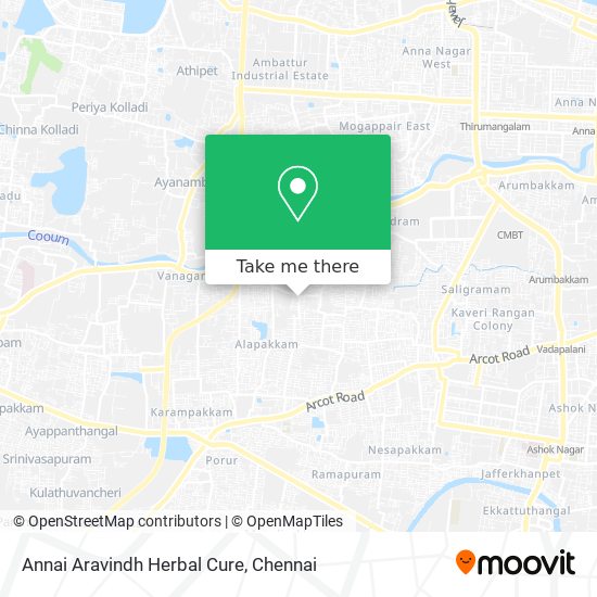 Annai Aravindh Herbal Cure map