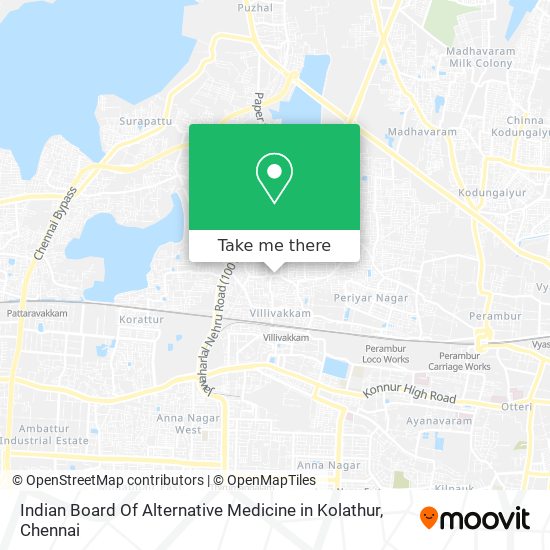 Indian Board Of Alternative Medicine in Kolathur map