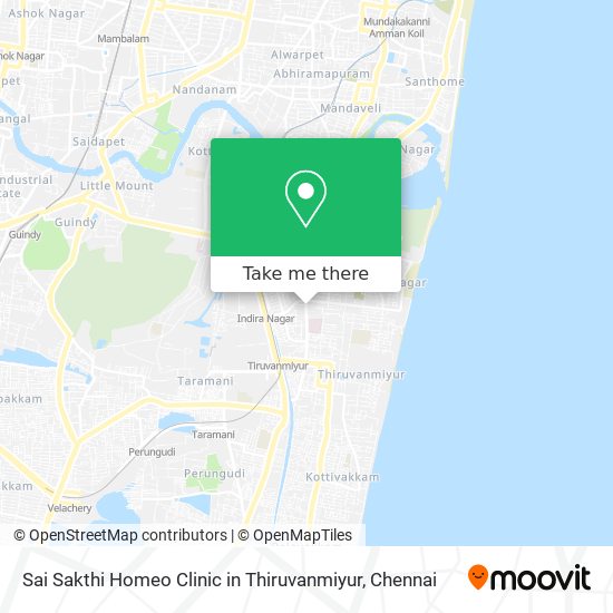 Sai Sakthi Homeo Clinic in Thiruvanmiyur map