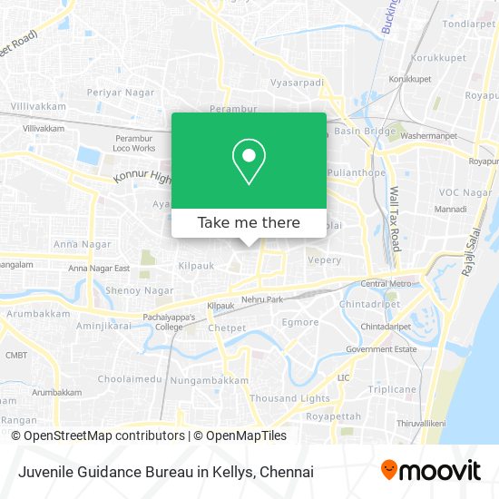 Juvenile Guidance Bureau in Kellys map