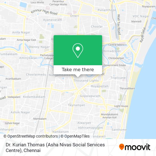 Dr. Kurian Thomas (Asha Nivas Social Services Centre) map