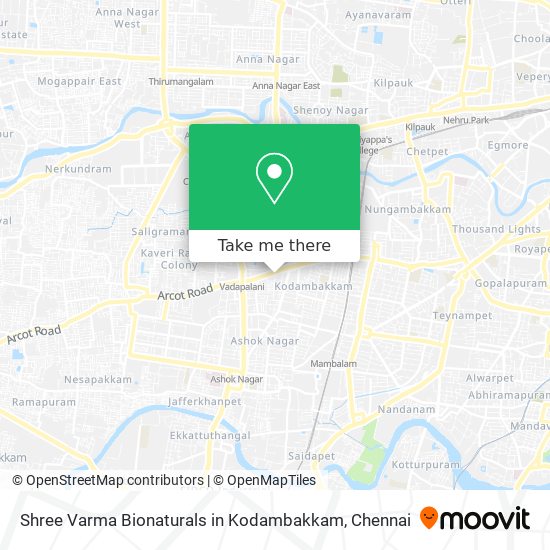 Shree Varma Bionaturals in Kodambakkam map