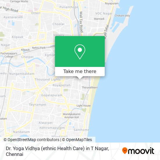 Dr. Yoga Vidhya (ethnic Health Care) in T Nagar map