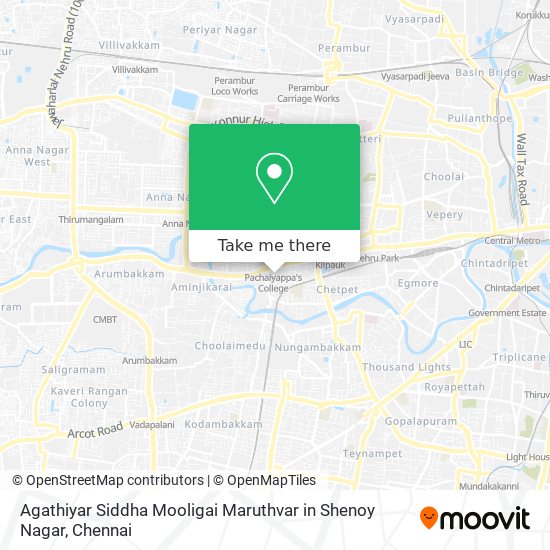 Agathiyar Siddha Mooligai Maruthvar in Shenoy Nagar map