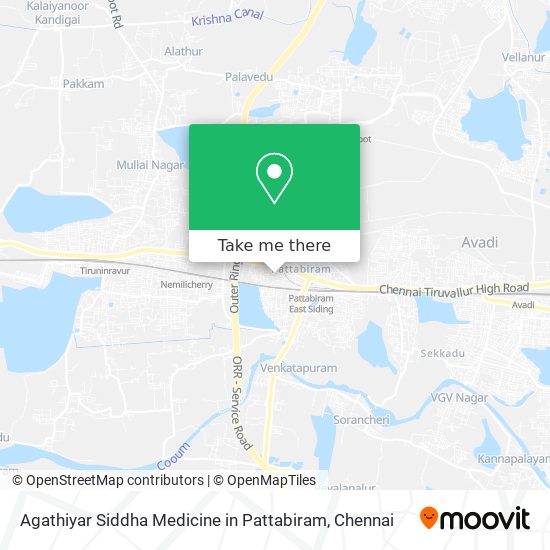 Agathiyar Siddha Medicine in Pattabiram map