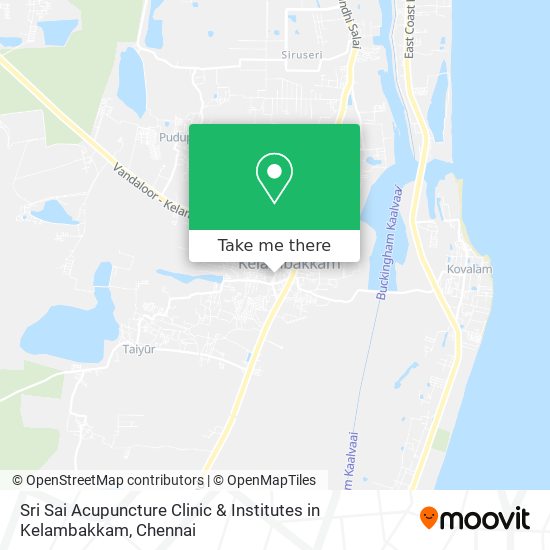 Sri Sai Acupuncture Clinic & Institutes in Kelambakkam map