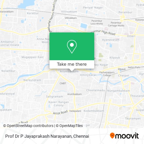 Prof Dr P Jayaprakash Narayanan map