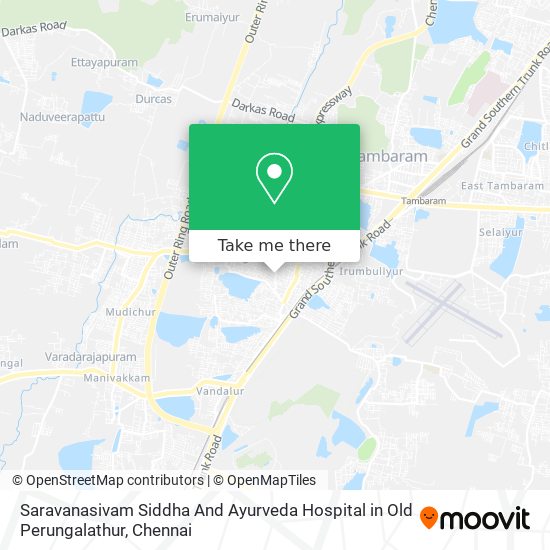 Saravanasivam Siddha And Ayurveda Hospital in Old Perungalathur map