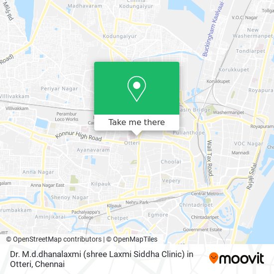Dr. M.d.dhanalaxmi (shree Laxmi Siddha Clinic) in Otteri map