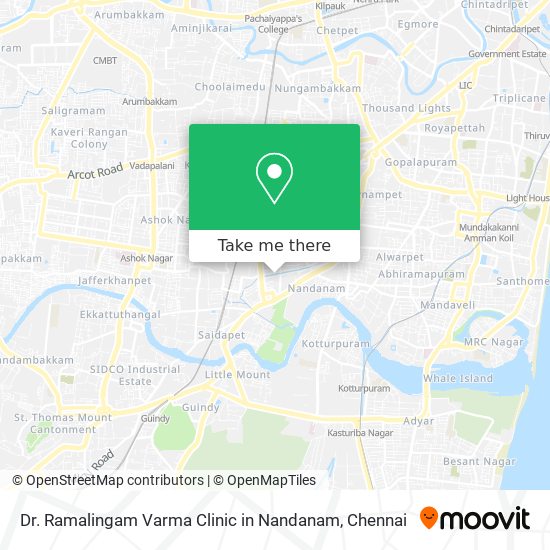 Dr. Ramalingam Varma Clinic in Nandanam map