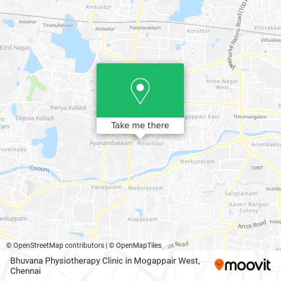 Bhuvana Physiotherapy Clinic in Mogappair West map