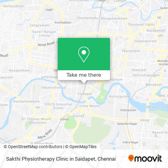 Sakthi Physiotherapy Clinic in Saidapet map