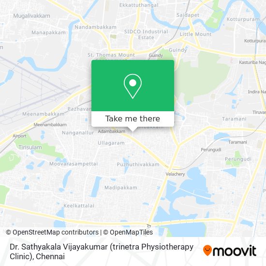 Dr. Sathyakala Vijayakumar (trinetra Physiotherapy Clinic) map