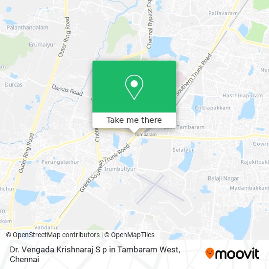Dr. Vengada Krishnaraj S p in Tambaram West map