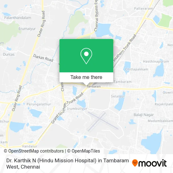 Dr. Karthik N (Hindu Mission Hospital) in Tambaram West map