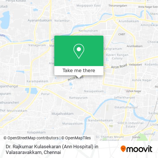 Dr. Rajkumar Kulasekaran (Ann Hospital) in Valasaravakkam map