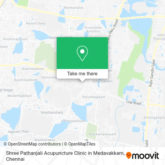 Shree Pathanjali Acupuncture Clinic in Medavakkam map