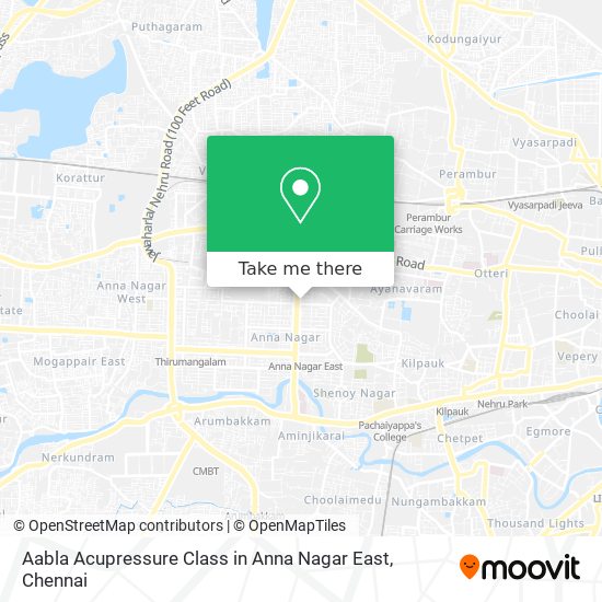 Aabla Acupressure Class in Anna Nagar East map