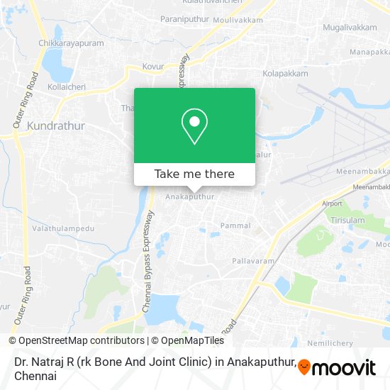 Dr. Natraj R (rk Bone And Joint Clinic) in Anakaputhur map