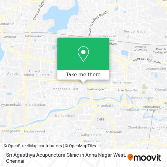 Sri Agasthya Acupuncture Clinic in Anna Nagar West map