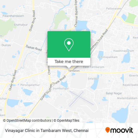 Vinayagar Clinic in Tambaram West map