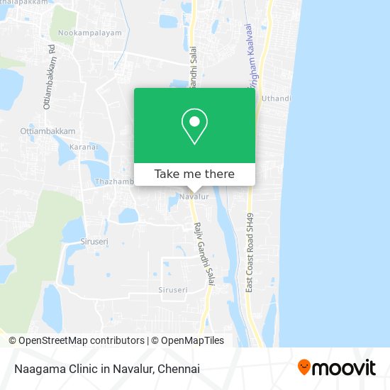 Naagama Clinic in Navalur map