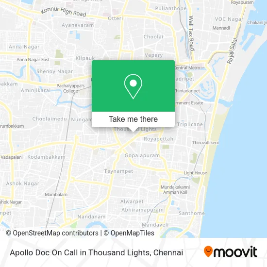 Apollo Doc On Call in Thousand Lights map