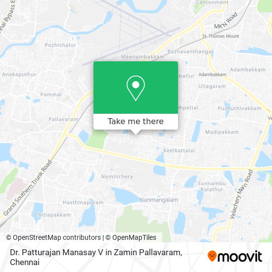 Dr. Patturajan Manasay V in Zamin Pallavaram map