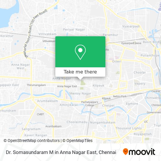 Dr. Somasundaram M in Anna Nagar East map