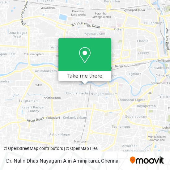 Dr. Nalin Dhas Nayagam A in Aminjikarai map