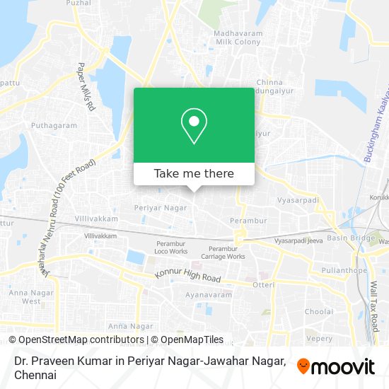 Dr. Praveen Kumar in Periyar Nagar-Jawahar Nagar map