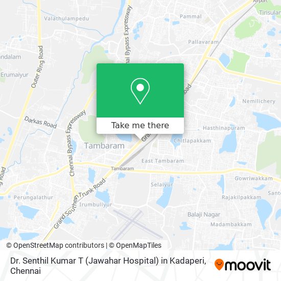 Dr. Senthil Kumar T (Jawahar Hospital) in Kadaperi map
