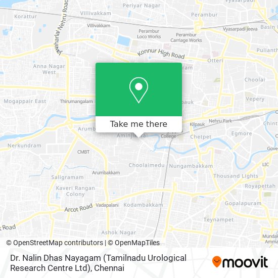 Dr. Nalin Dhas Nayagam (Tamilnadu Urological Research Centre Ltd) map