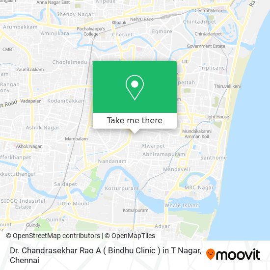 Dr. Chandrasekhar Rao A ( Bindhu Clinic ) in T Nagar map