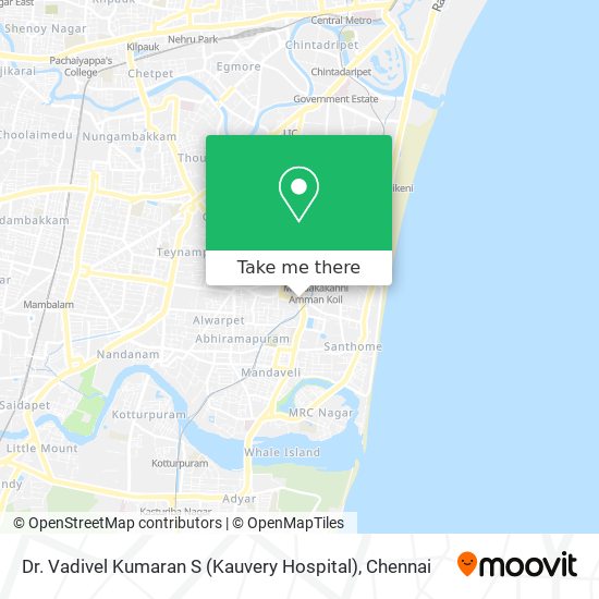 Dr. Vadivel Kumaran S (Kauvery Hospital) map