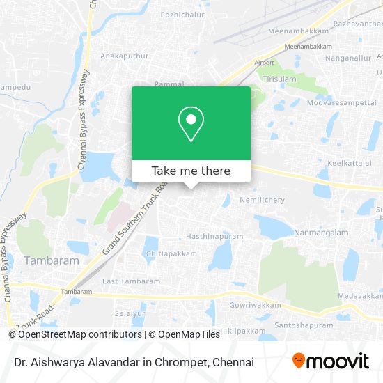 Dr. Aishwarya Alavandar in Chrompet map