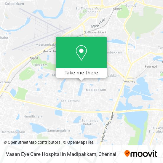 Vasan Eye Care Hospital in Madipakkam map