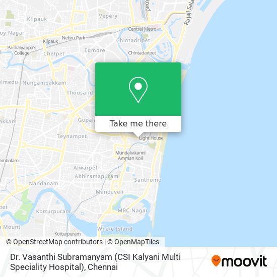Dr. Vasanthi Subramanyam (CSI Kalyani Multi Speciality Hospital) map