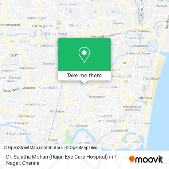 Dr. Sujatha Mohan (Rajan Eye Care Hospital) in T Nagar map