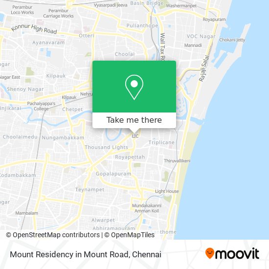 Mount Residency in Mount Road map