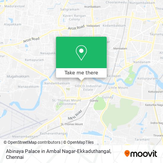 Abinaya Palace in Ambal Nagar-Ekkaduthangal map