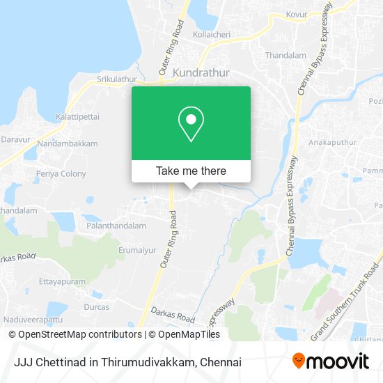 JJJ Chettinad in Thirumudivakkam map
