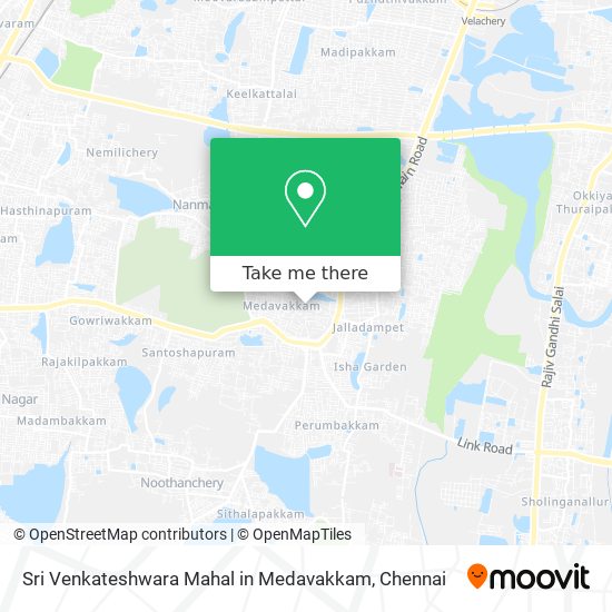 Sri Venkateshwara Mahal in Medavakkam map