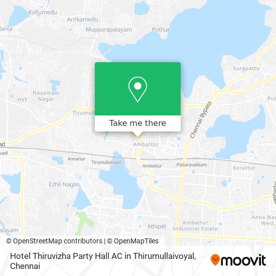 Hotel Thiruvizha Party Hall AC in Thirumullaivoyal map