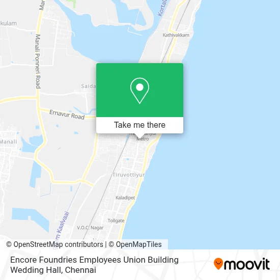 Encore Foundries Employees Union Building Wedding Hall map