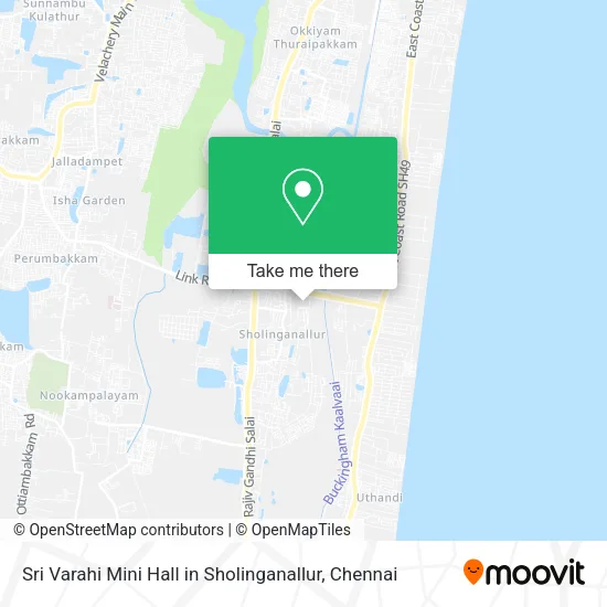 Sri Varahi Mini Hall in Sholinganallur map