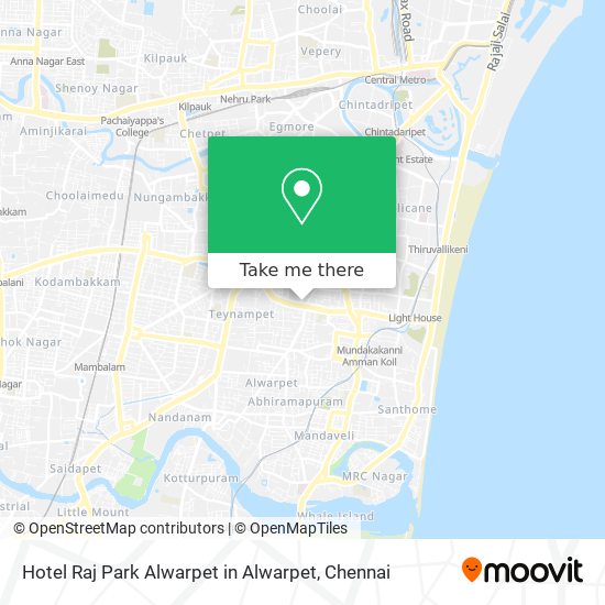 Hotel Raj Park Alwarpet in Alwarpet map