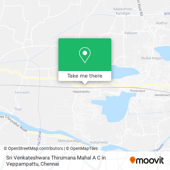 Sri Venkateshwara Thirumana Mahal A C in Veppampattu map
