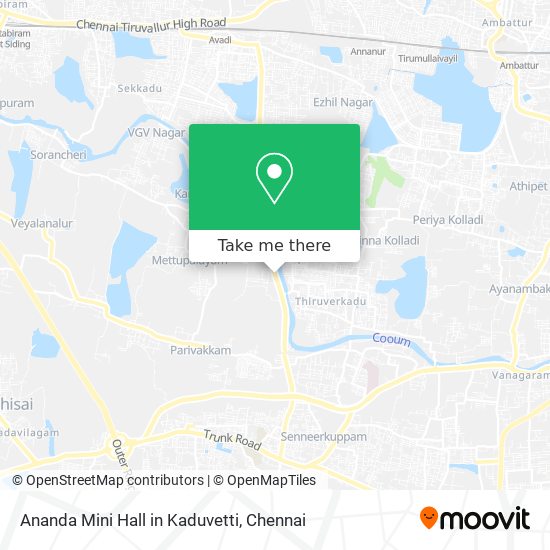 Ananda Mini Hall in Kaduvetti map